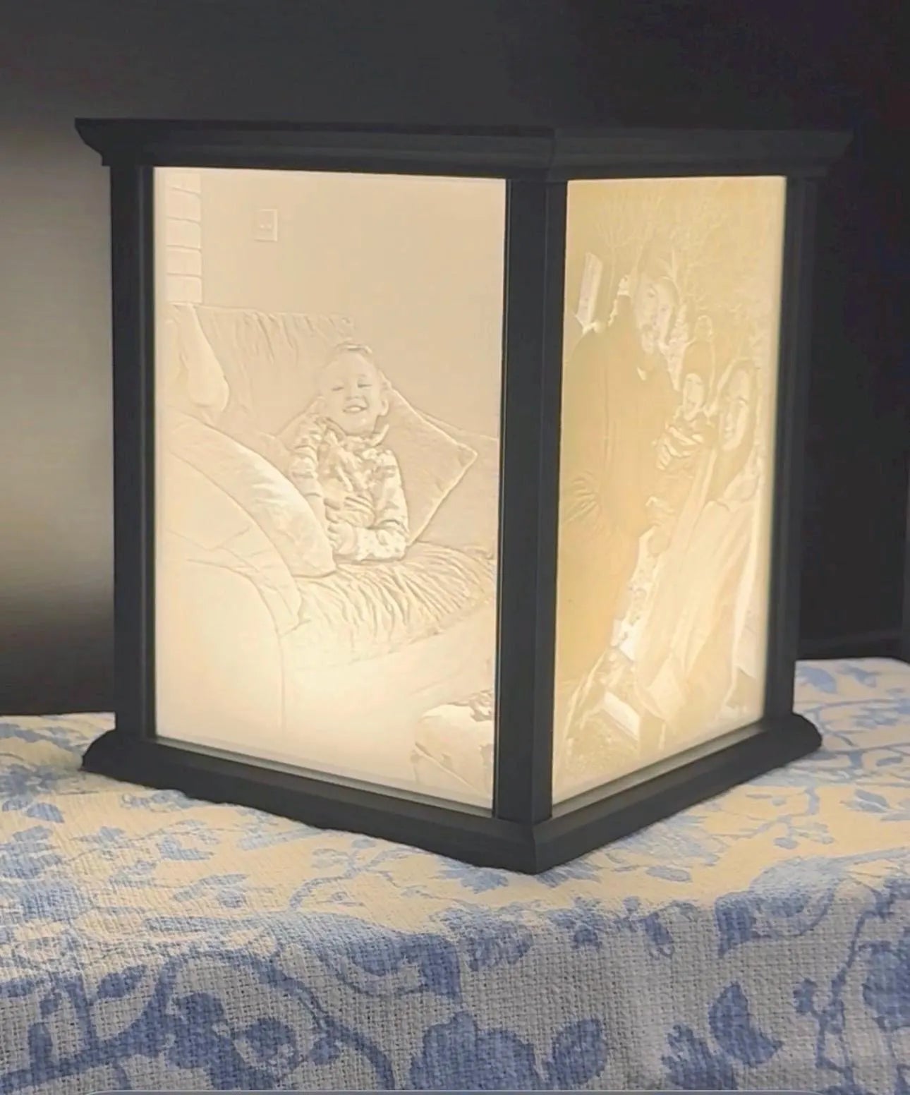 Personalized Decorative Edge Photo Lithophane Lamp