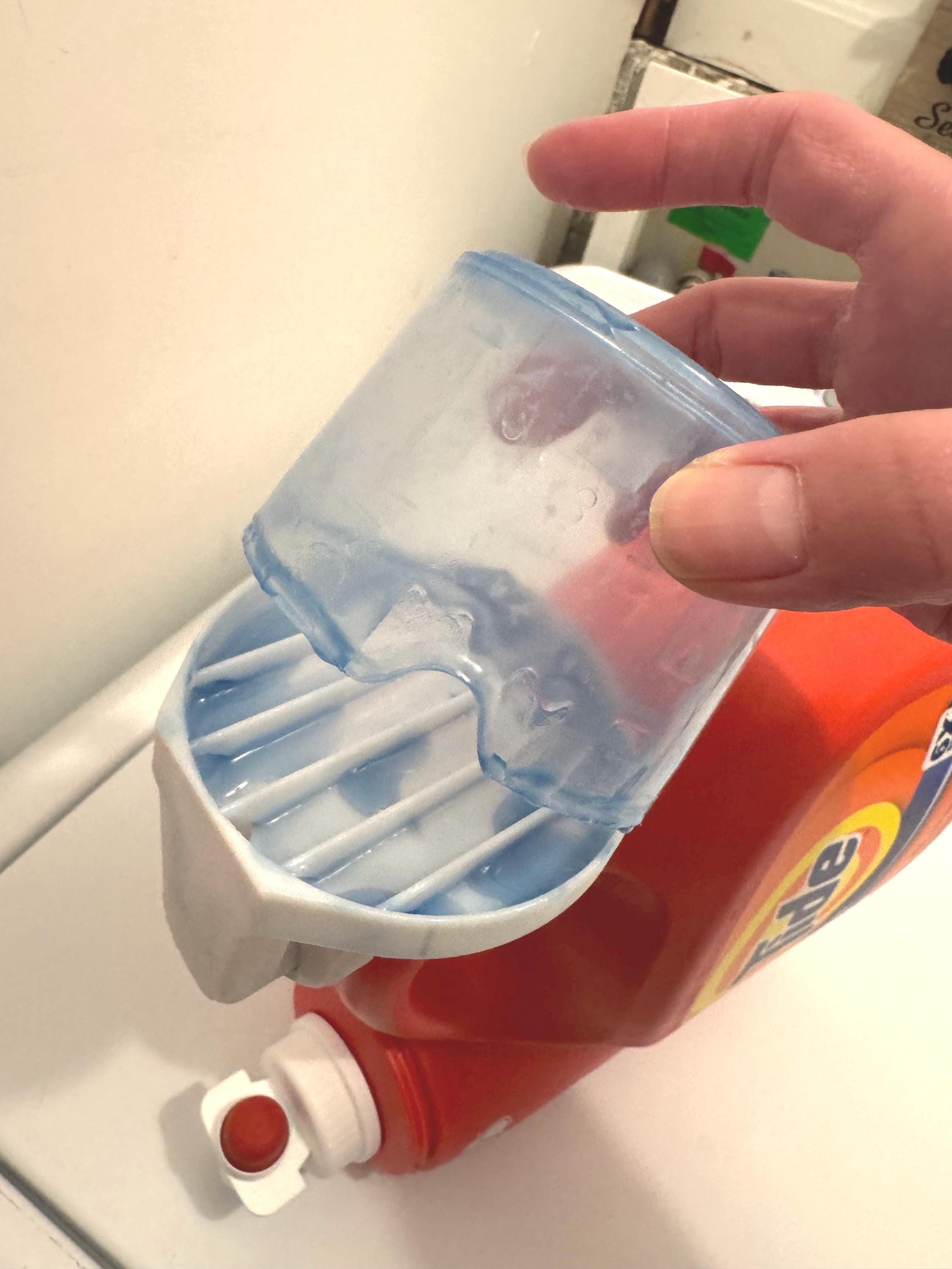Laundry Detergent Cup Holder | Mess-Free Drip Catcher | Laundry Room Organizer