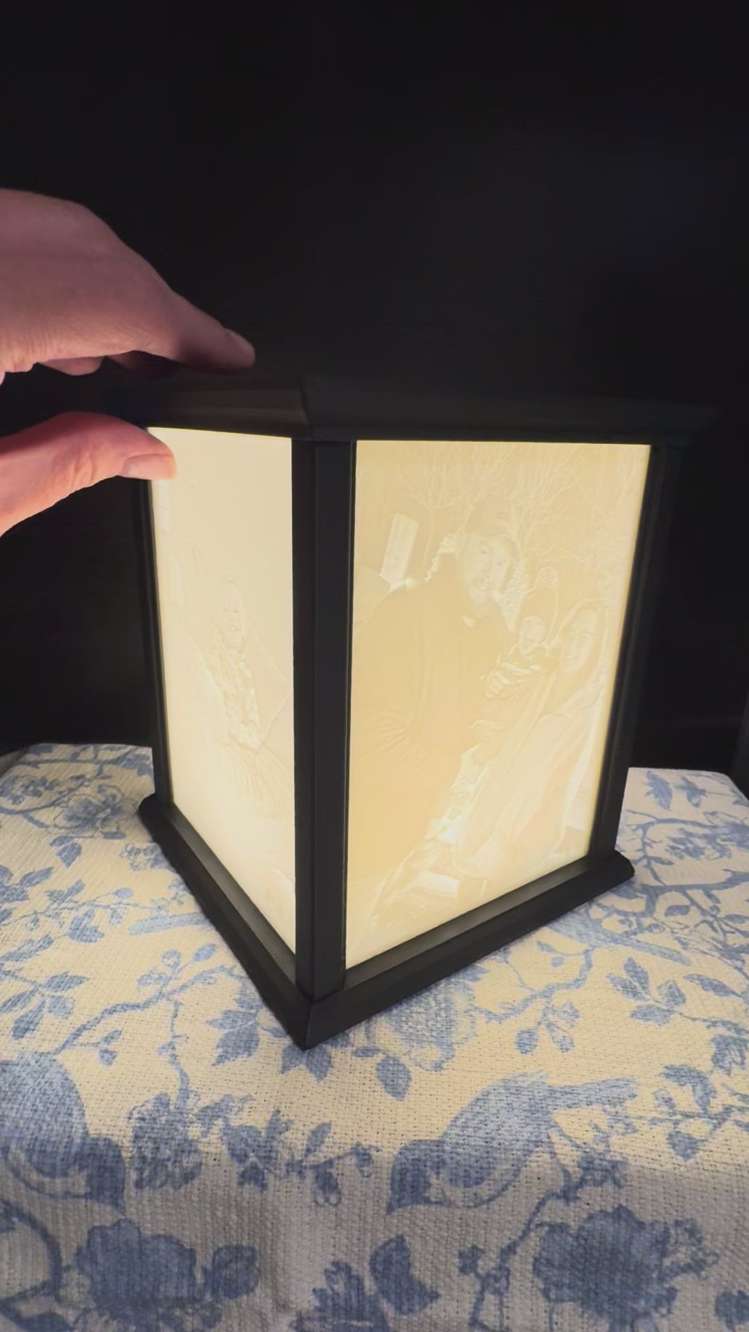 Personalized Decorative Edge Photo Lithophane Lamp
